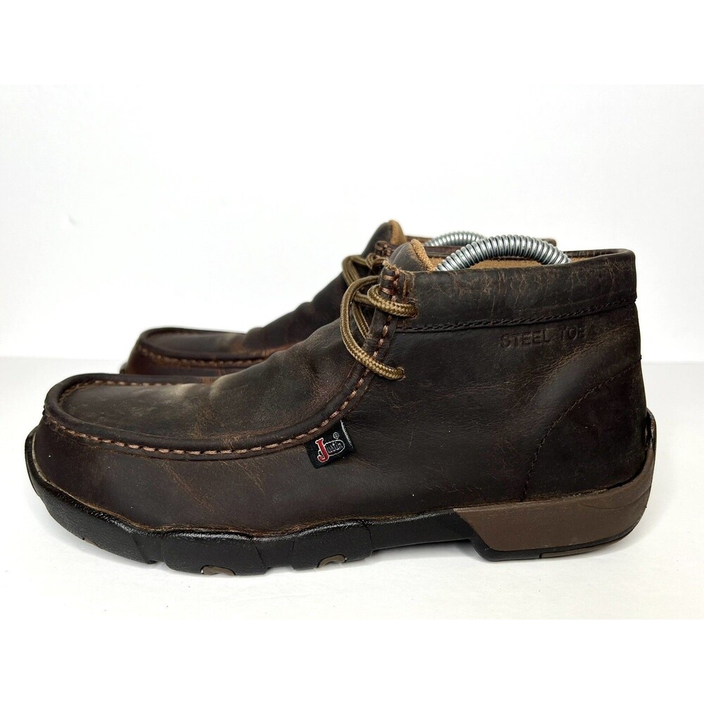 Justin Original Cappie Chukka Electrical Steel Toe Men's Brown Work Boot 8 M